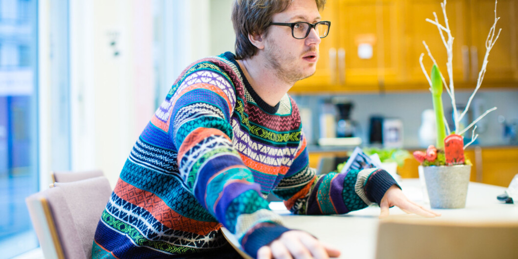 Leder for Studentparlamentet, Tord Øverland, forteller om året som gikk og forventinger til det nye året. Foto: Wanda Nathalie Nordstrøm Leder for Studentparlamentet, Tord Øverland, forteller om året som gikk og forventinger til det nye året. Foto: Wanda Nathalie Nordstrøm