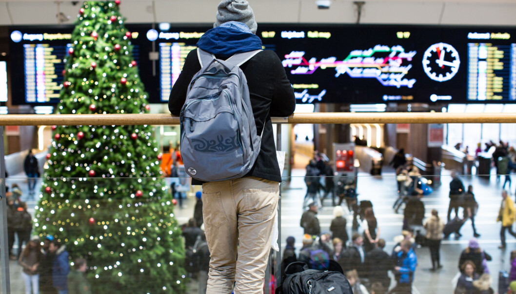 For en del studenter kan det være vanskelig å dra hjem til jul og skulle være den personen de var før de flyttet hjemmefra. Foto: Wanda Nathalie Nordstrøm For en del studenter kan det være vanskelig å dra hjem til jul og skulle være den personen de var før de flyttet hjemmefra. Foto: Wanda Nathalie Nordstrøm
