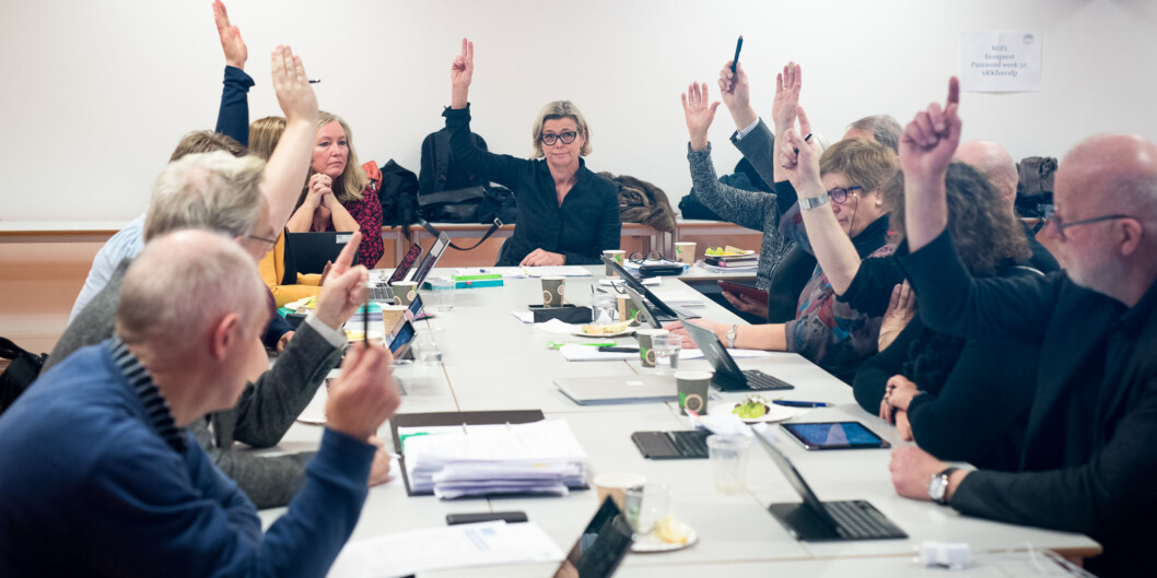 Her gjør høgskolestyret sitt vedtak Foto: Skjalg Bøhmer Vold Her gjør høgskolestyret sitt vedtak Foto: Skjalg Bøhmer Vold