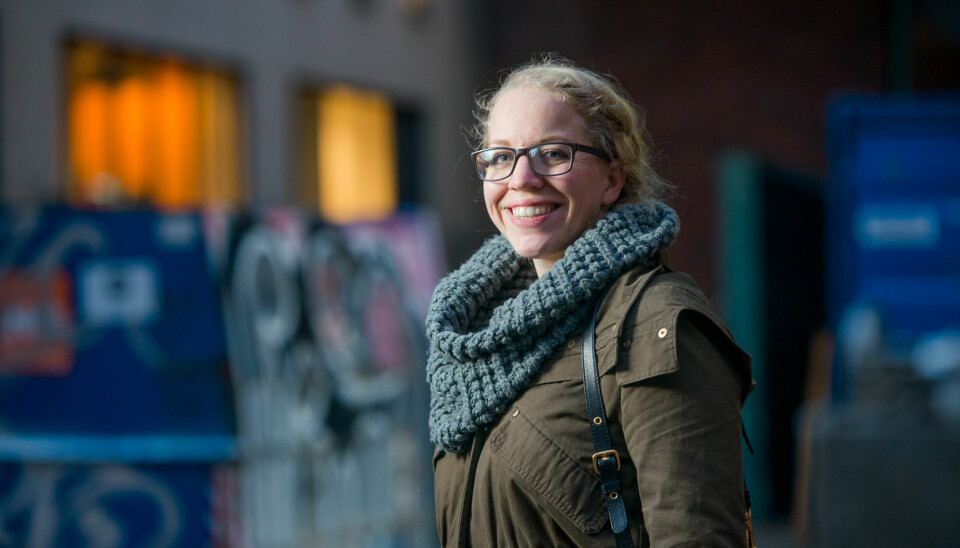 Anita Tøien Johansen skal være studentenes vaktbikkje ved Høgskolen i Oslo og Akershus. Foto: Skjalg Bøhmer Vold