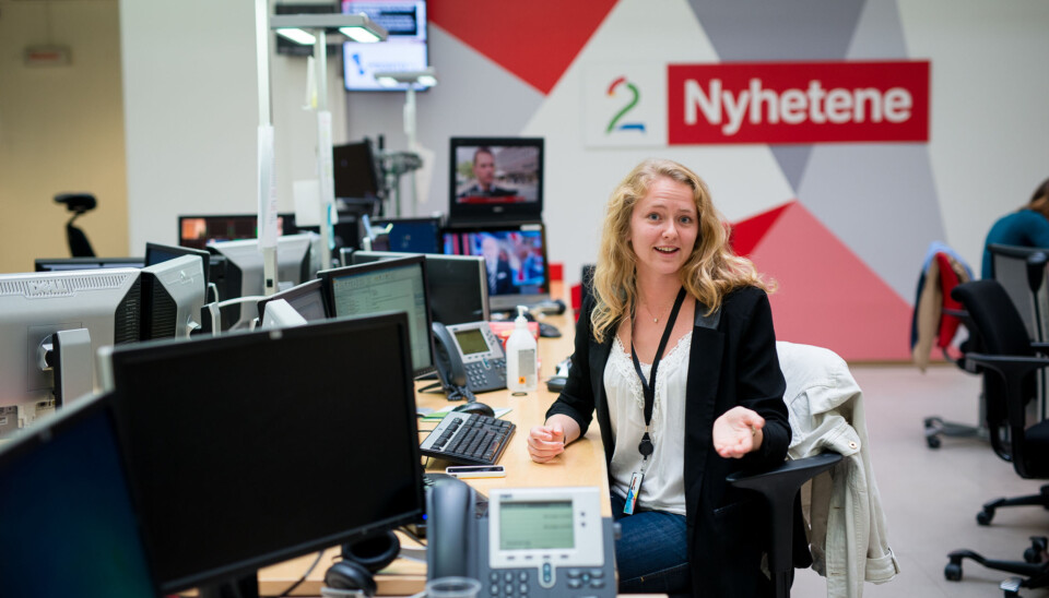 Hun tok realfag på videregående og hadde planer om å bli lege eller ingeniør, men så tok journalistikken Margrethe Håland Solheim. Foto: Skjalg Bøhmer Vold