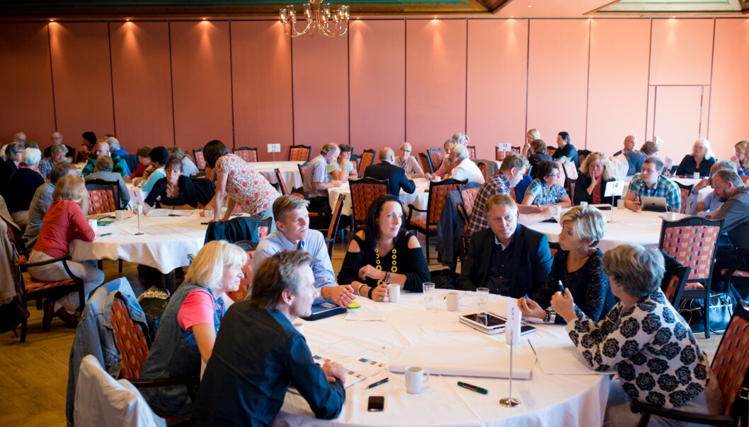 Akademisk ledelse ble diskutert på en konferanse i København nylig. Bildet er fra HiOAs lederutviklingsseminar i august 2013. Foto: Skjalg Bøhmer Vold Akademisk ledelse ble diskutert på en konferanse i København nylig. Bildet er fra HiOAs lederutviklingsseminar i august 2013. Foto: Skjalg Bøhmer Vold