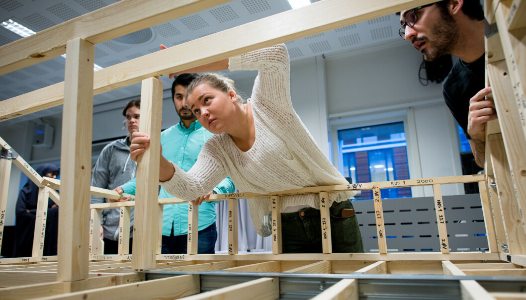 Illustrasjonsfoto fra byggingeniørutdanningen på Høgskolen i Oslo og Akershus. Foto: Skjalg Bøhmer Vold Illustrasjonsfoto fra byggingeniørutdanningen på Høgskolen i Oslo og Akershus. Foto: Skjalg Bøhmer Vold