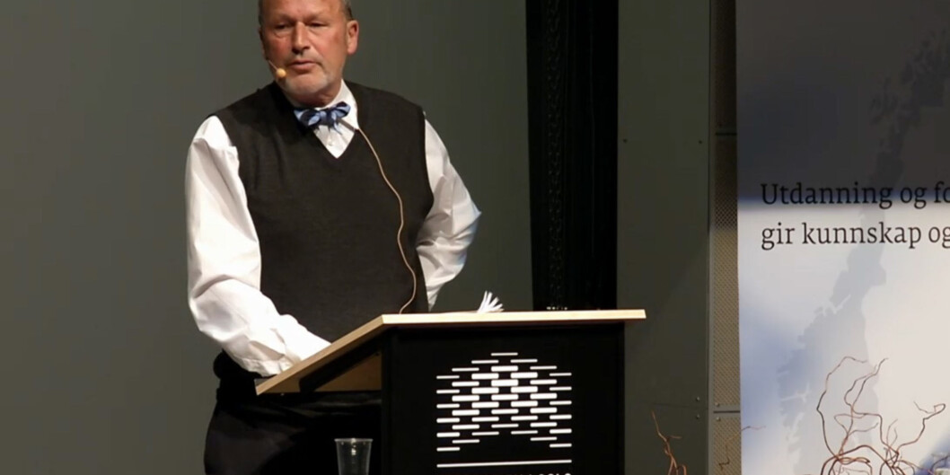 Khronos sak om Per Fuggeli sitt foredrag på HiOAs dannelseskonferanse i januar 2014 er suverent mest lest i Khronos første leveår. Godt over 40.000 sidevisninger oppnådde saken. Foto: HiOAs medieseksjon Khronos sak om Per Fuggeli sitt foredrag på HiOAs dannelseskonferanse i januar 2014 er suverent mest lest i Khronos første leveår. Godt over 40.000 sidevisninger oppnådde saken. Foto: HiOAs medieseksjon
