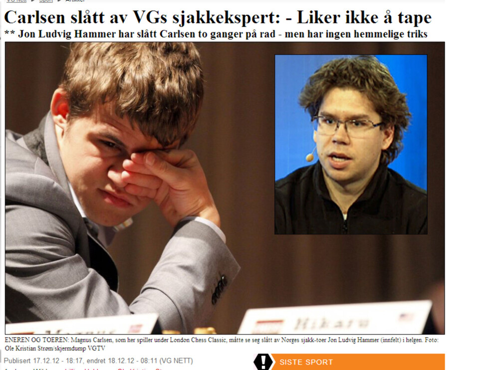HiOA-student hjalp Carlsen til VM-tittel