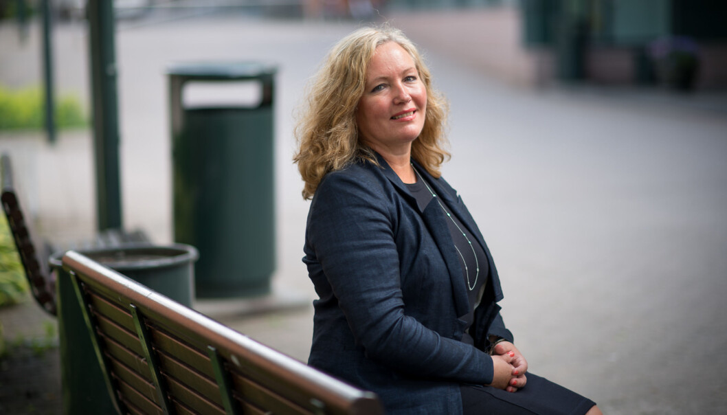 — Noe er midlertidig, for vi bygger jo intern kompetanse på en rekke områder, sier høgskoledirektør Ann Elisabeth Wedø om høgskolens rammeavtaler med private konsulenter. Foto: Skjalg Bøhmer Vold — Noe er midlertidig, for vi bygger jo intern kompetanse på en rekke områder, sier høgskoledirektør Ann Elisabeth Wedø om høgskolens rammeavtaler med private konsulenter. Foto: Skjalg Bøhmer Vold