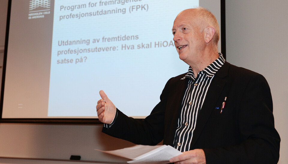 Professor Anton Havnes leder HiOAs egen satsing kalt Fremragende profesjonskvalifisering (FPK). Foto: Sonja Balci/HiOA