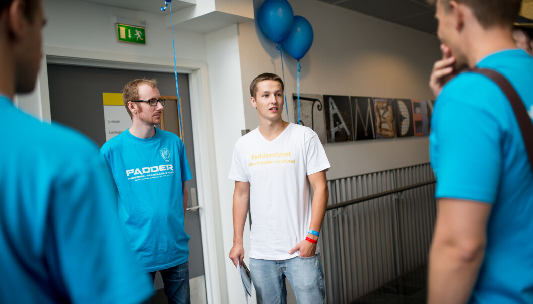 PR-ansvarlig for ingeniørstudentene, Kristian Blomseth, tilbakeviser kritikken om at fadderuka kun består av fyll. Foto: Skjalg Bøhmer Vold PR-ansvarlig for ingeniørstudentene, Kristian Blomseth, tilbakeviser kritikken om at fadderuka kun består av fyll. Foto: Skjalg Bøhmer Vold
