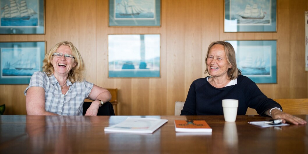 Ellen Møller og Inger Vagle presenterer prosjektet sitt for Khrono noen få dager etter at de mottok <span class="caps">LO</span>s likestillingspris i 2013. Ellen Møller og Inger Vagle presenterer prosjektet sitt for Khrono noen få dager etter at de mottok <span class="caps">LO</span>s likestillingspris i 2013.
