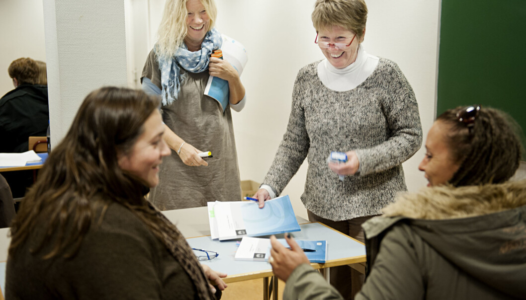 Nesten 70 prosent av de ansatte ved Høgskolen i Oslo og Akershus er kvinner. To av tre professorer er menn. Foto: Benjamin A. Ward/HiOA Nesten 70 prosent av de ansatte ved Høgskolen i Oslo og Akershus er kvinner. To av tre professorer er menn. Foto: Benjamin A. Ward/HiOA