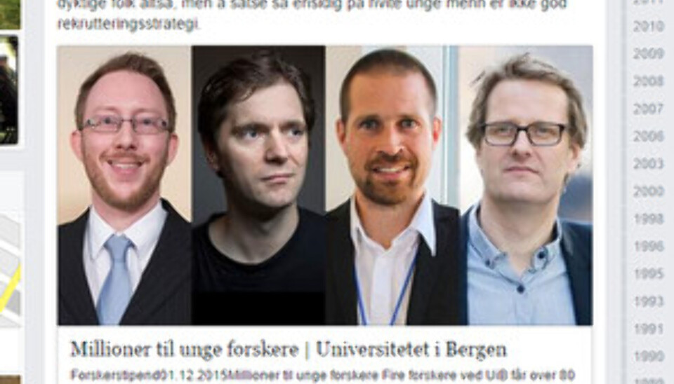 Etterlyser kvinnelige stipendiater i Bergen