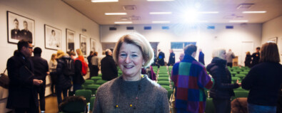 Rektor Anne Husebekk møtte ansatte og studenter ved Kunstfakultetet og Tromsø museum onsdag. Foto: Adnan Icagic Rektor Anne Husebekk møtte ansatte og studenter ved Kunstfakultetet og Tromsø museum onsdag. Foto: Adnan Icagic