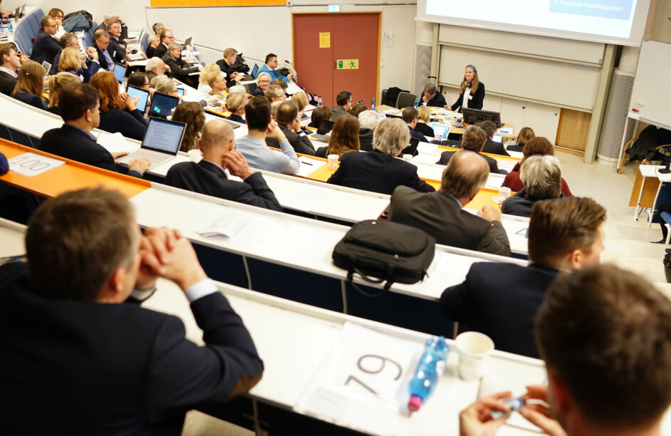 Illustrasjonsfoto fra representantskapsmøtet i Universitets- og høgskolerådet på Lillehammer 22. november. Foto: Ketil Blom Haugstulen