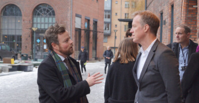 Torbjørn Røe Isaksen hos Curt Rice på Høgskolen i Oslo og Akershus. Torbjørn Røe Isaksen hos Curt Rice på Høgskolen i Oslo og Akershus.