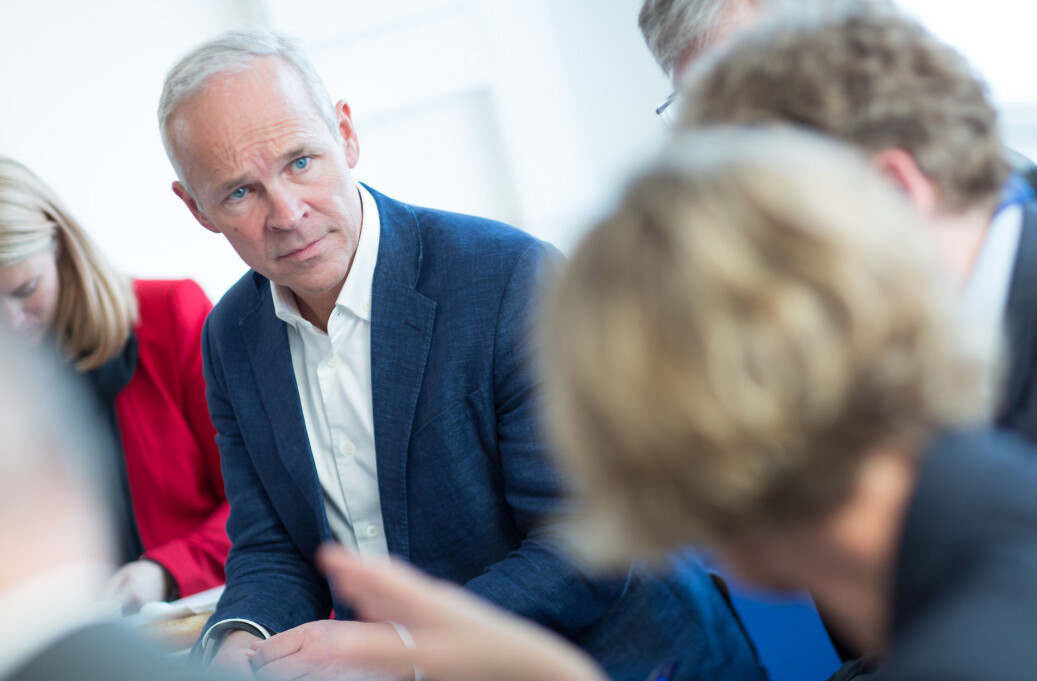 Kommunal- og moderniseringsminister Jan Tore Sanner under et besøk på NTNU. Foto: NTNU Kommunal- og moderniseringsminister Jan Tore Sanner under et besøk på NTNU. Foto: NTNU