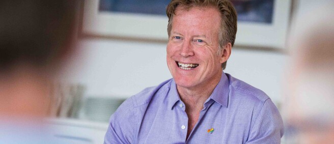 Rektor Curt Rice med aprilspøk på facebook. Foto: Siri Øverland Eriksen Rektor Curt Rice med aprilspøk på facebook. Foto: Siri Øverland Eriksen