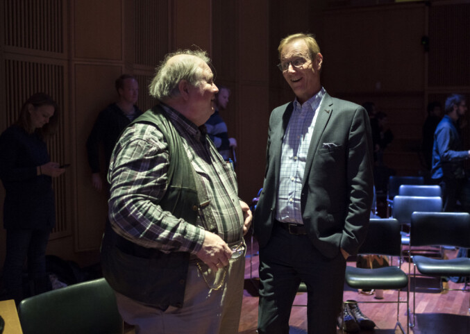 Peter Tornquist sammen med folkemusiker Knut Buen. Foto: Ketil Blom Haugstulen Peter Tornquist sammen med folkemusiker Knut Buen. Foto: Ketil Blom Haugstulen
