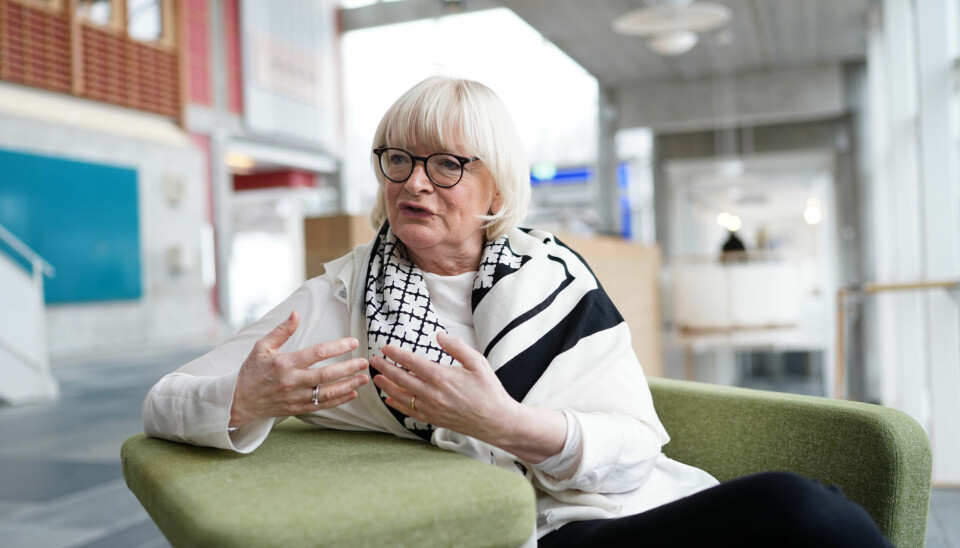 Høgskulen på Veslandet har fått nye språkploitiske reningslinjer, her rektor Berit Rokne. Foto: Ketil Blom Haugstulen