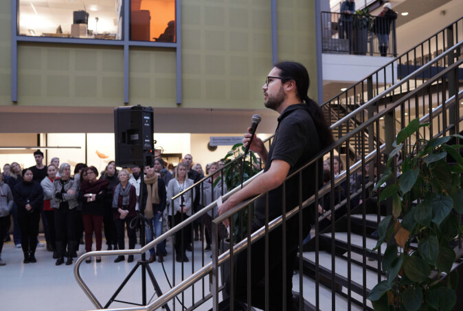 Leder av studentparlamentet på OsloMet, Rune Keisuke Kosaka. Foto: Ketil Blom Haugstulen Leder av studentparlamentet på OsloMet, Rune Keisuke Kosaka. Foto: Ketil Blom Haugstulen