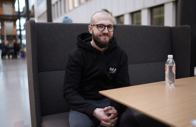 Student på vernepleie, Patrick Tollefsen. Foto: Ketil Blom Haugstulen Student på vernepleie, Patrick Tollefsen. Foto: Ketil Blom Haugstulen