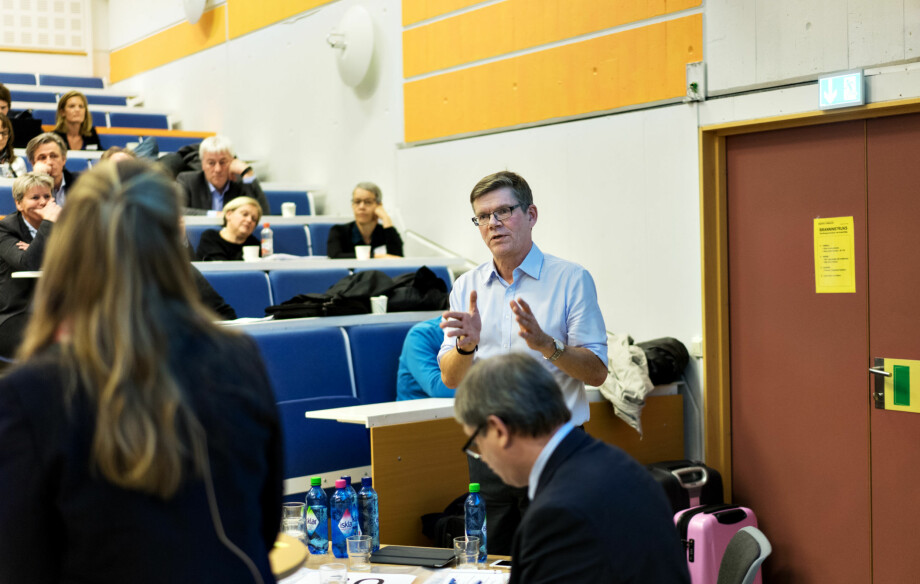 Rektor Svein Stølen ved Universitetet i Oslo under representantskapsmøtet i UHR. Foto: Ketil Blom Haugstulen