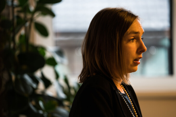 — Jeg var student før kvalitetsreformen, så det var minimal kontakt mellom foreleser og student på den tiden, sier Iselin Nybø. Foto: David Engmo — Jeg var student før kvalitetsreformen, så det var minimal kontakt mellom foreleser og student på den tiden, sier Iselin Nybø. Foto: David Engmo