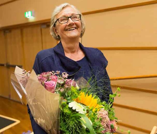 Professor Hege Skjeie mottok anerkjent europeisk forskerpris i 2017. Foto: https://ecpr.eu/news/ Professor Hege Skjeie mottok anerkjent europeisk forskerpris i 2017. Foto: https://ecpr.eu/news/