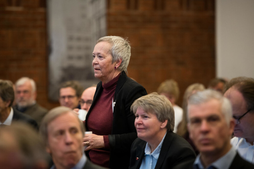 Kathrine Skretting, rektor ved Høgskolen i Innlandet, varsler innstramming på etterlønnsordningene. Hun sier de ikke har diskutert å skrote ordningen. Foto: Skjalg Bøhmer Vold Kathrine Skretting, rektor ved Høgskolen i Innlandet, varsler innstramming på etterlønnsordningene. Hun sier de ikke har diskutert å skrote ordningen. Foto: Skjalg Bøhmer Vold