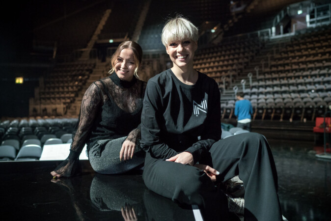 Torsdag i Spektrum. To dager til finale for Alexandra Rotan og Nicoline Berg Kaasin. Foto: Ketil Blom Haugstulen Torsdag i Spektrum. To dager til finale for Alexandra Rotan og Nicoline Berg Kaasin. Foto: Ketil Blom Haugstulen