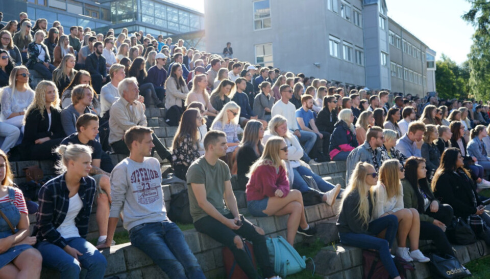 Fra studiestart på Høgskolen i Innlandet. Foto: Ketil Blom Haugstulen
