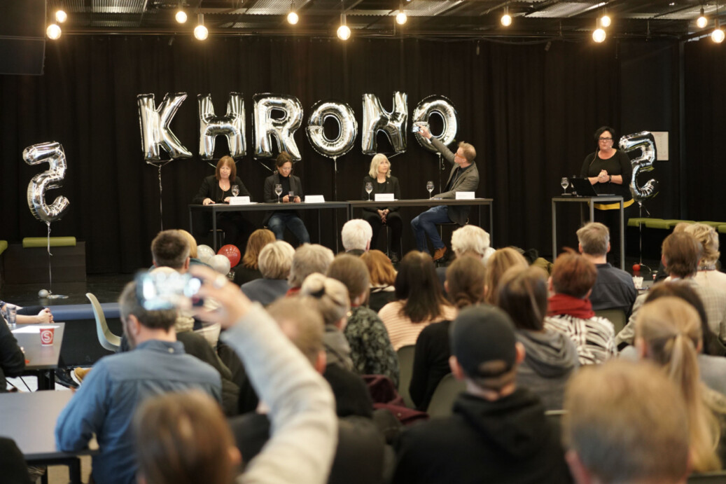 Khrono feiret fem år torsdag 5. april. Foto: Ketil Blom Haugstulen Khrono feiret fem år torsdag 5. april. Foto: Ketil Blom Haugstulen