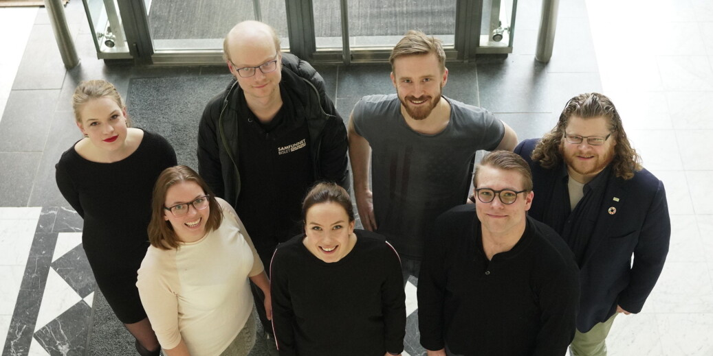 Sju av kandidatene som vil lede Norges studenter spørres ut av Khrono-redaktør Tove Lie. Foto: Ketil Blom Haugstulen Sju av kandidatene som vil lede Norges studenter spørres ut av Khrono-redaktør Tove Lie. Foto: Ketil Blom Haugstulen