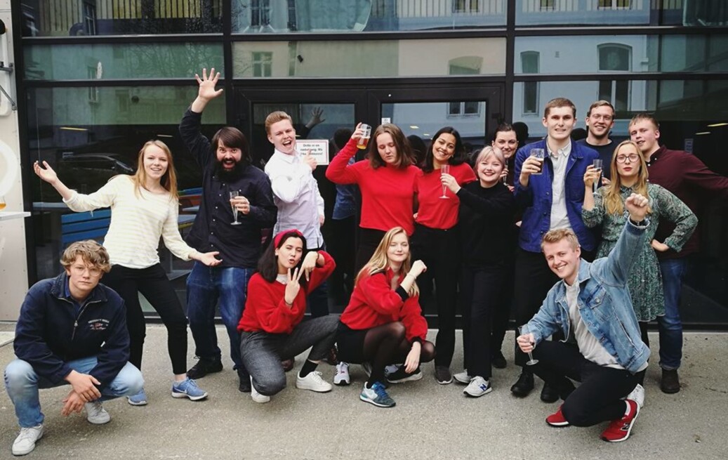Sju av medlemmene til Venstrealliansen på Universitetet i Bergen kom inn i parlamentet. Foto: Privat Sju av medlemmene til Venstrealliansen på Universitetet i Bergen kom inn i parlamentet. Foto: Privat