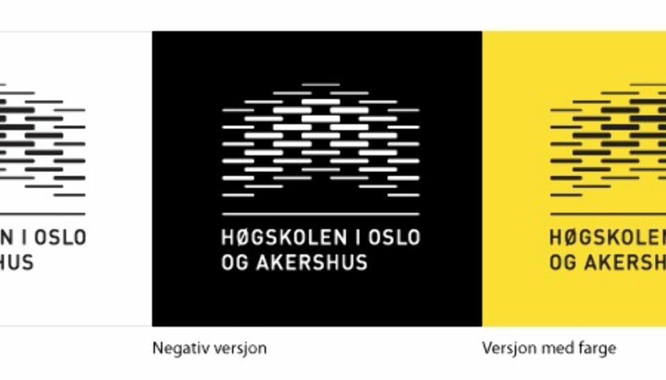 Dette er den gamle logoen til Høgskolen i Oslo og Akershus, nå OsloMet