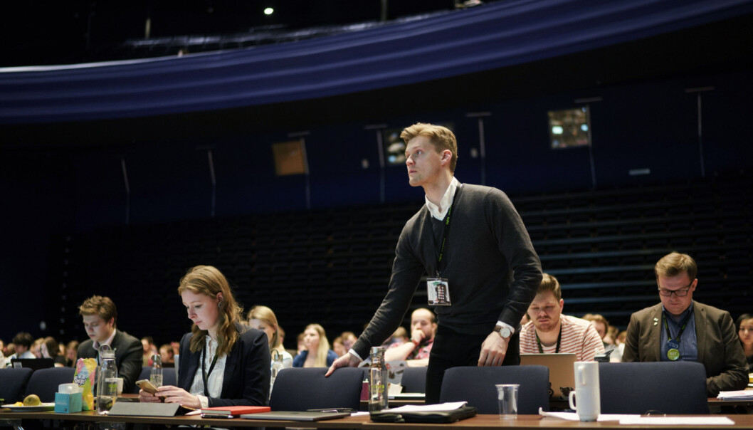 Norsk studentorganisasjon-leder Mats J. Beldo mener at studentenes læring svekkes av for lite digitalisering av undervisningen. Foto: Ketil Blom Haugstulen Norsk studentorganisasjon-leder Mats J. Beldo mener at studentenes læring svekkes av for lite digitalisering av undervisningen. Foto: Ketil Blom Haugstulen
