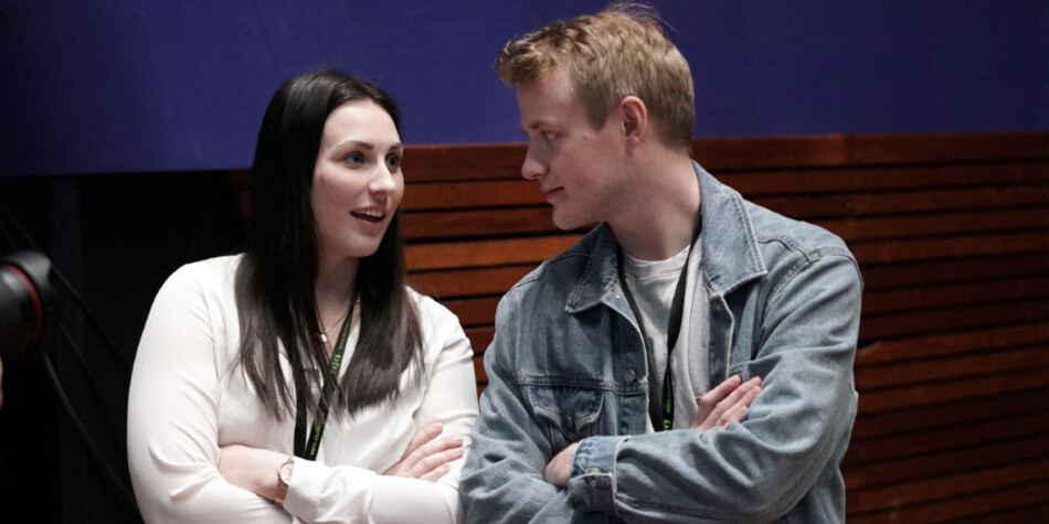 NSOs nestleder Marte Øien og leder Håkon Randgaard Mikalsen står sammen med syv andre elev- og studentorganisasjoner i protest mot forslaget om endringer i studiefinansieringen, som knytter mer stipend opp til fullført grad. Foto: Ketil Blom Haugstulen NSOs nestleder Marte Øien og leder Håkon Randgaard Mikalsen står sammen med syv andre elev- og studentorganisasjoner i protest mot forslaget om endringer i studiefinansieringen, som knytter mer stipend opp til fullført grad. Foto: Ketil Blom Haugstulen