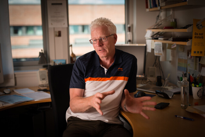 John Olav Bjørnstad er hovedtillitsvalgt i Forskerforbundet ved Universitetet i Agder. Foto: Skjalg Bøhmer Vold John Olav Bjørnstad er hovedtillitsvalgt i Forskerforbundet ved Universitetet i Agder. Foto: Skjalg Bøhmer Vold