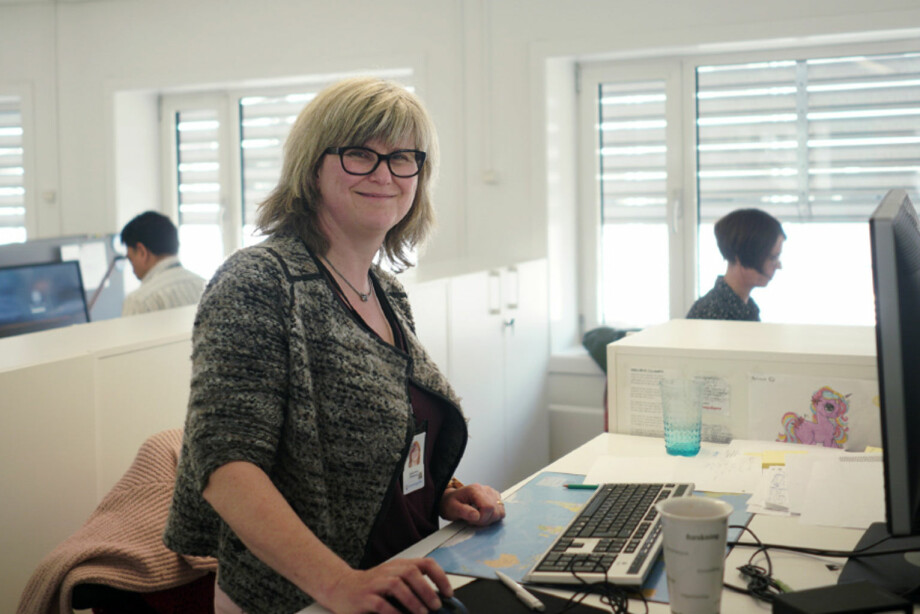Cecilie Anita Mathiesen trives i kontorlandskap. Foto: Ketil Blom Haugstulen