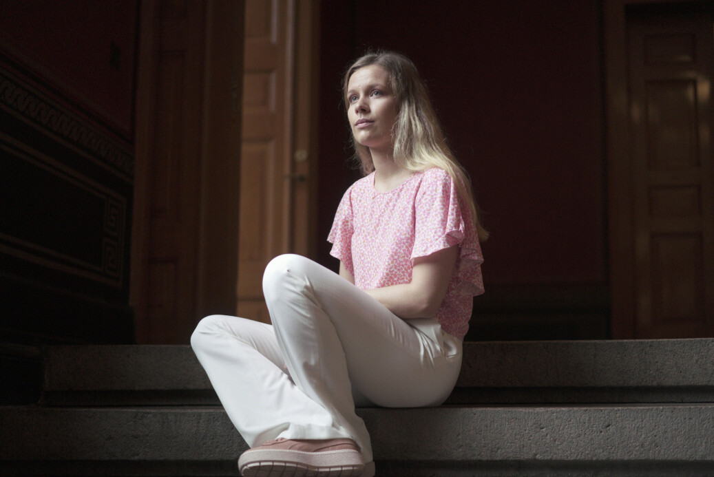 Studentleder på Det juridiske fakultet ved Universitetet i Oslo, Maria Conradi, er opprørt over forslag om nye eksamensregler og mener at studentene ikke blir hørt. Foto: Ketil Blom Haugstulen Studentleder på Det juridiske fakultet ved Universitetet i Oslo, Maria Conradi, er opprørt over forslag om nye eksamensregler og mener at studentene ikke blir hørt. Foto: Ketil Blom Haugstulen
