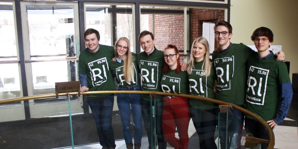 Realistlista stiller til valg i Studentparlamentet ved Universitetet i Oslo. Foto: Studentparlamentet Realistlista stiller til valg i Studentparlamentet ved Universitetet i Oslo. Foto: Studentparlamentet
