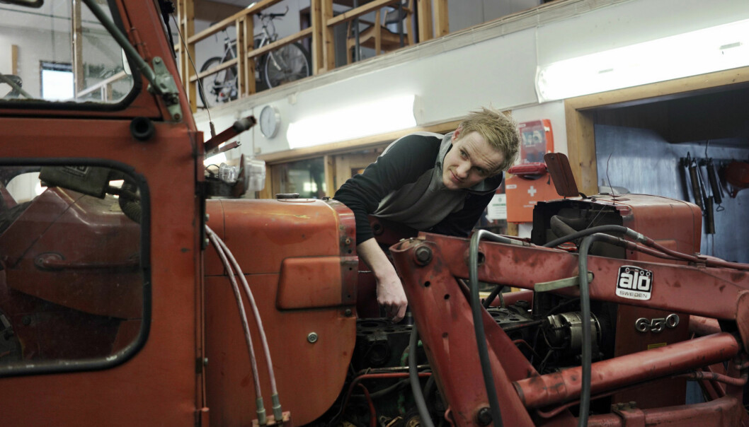 Bachelor i landbruksteknikk er en av utdanningene på Blæstad, her fra traktorverkstedet. Foto: Ketil Blom Haugstulen
