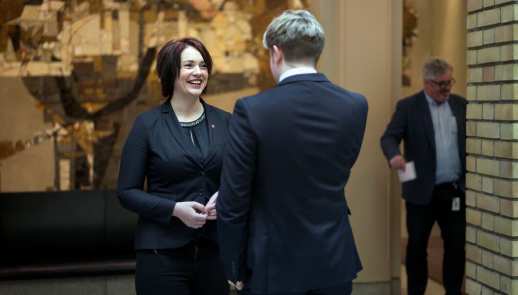 Frps Åshild Bruun-Gundersen har foreløpig ikke et flertall bak seg når hun ønsker å lovfeste større muligheter for lokale opptaksregler på høgskoler og universiteter. Foto: Ketil Blom Haugstulen Frps Åshild Bruun-Gundersen har foreløpig ikke et flertall bak seg når hun ønsker å lovfeste større muligheter for lokale opptaksregler på høgskoler og universiteter. Foto: Ketil Blom Haugstulen