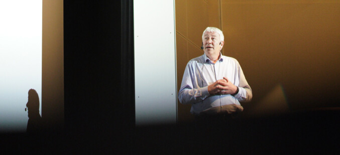 Organisasjons- og virksomhetsdirektør Tore Hansen under allmøtet 28. mai. Foto: Ketil Blom Haugstulen Organisasjons- og virksomhetsdirektør Tore Hansen under allmøtet 28. mai. Foto: Ketil Blom Haugstulen