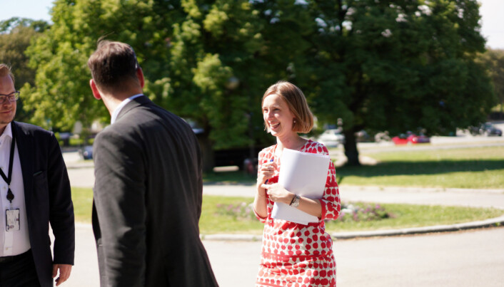 Iselin Nybø understreker at hun ikke er selvtilfreds, selv om hun ser positive trekk ved årets læreropptak. Foto: Ketil Blom Haugstulen Iselin Nybø understreker at hun ikke er selvtilfreds, selv om hun ser positive trekk ved årets læreropptak. Foto: Ketil Blom Haugstulen