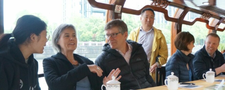 UiO reiste til Kina før den offisielle norske delegasjonen, og besøkte blant annet Zhejiang University i byen Hangzhou. Foto: UiO
