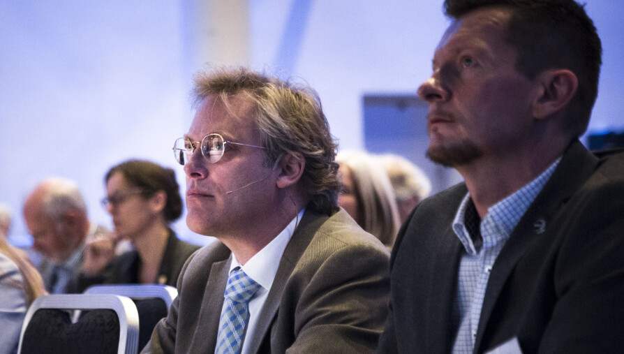 Tilsynsdirektør Øystein Lund (t.v.) og adm.dir i NOKUT, Terje Mørland har fulgt Nord universitet tett siden før dag én. Foto: Henriette Dæhlie Tilsynsdirektør Øystein Lund (t.v.) og adm.dir i NOKUT, Terje Mørland har fulgt Nord universitet tett siden før dag én. Foto: Henriette Dæhlie