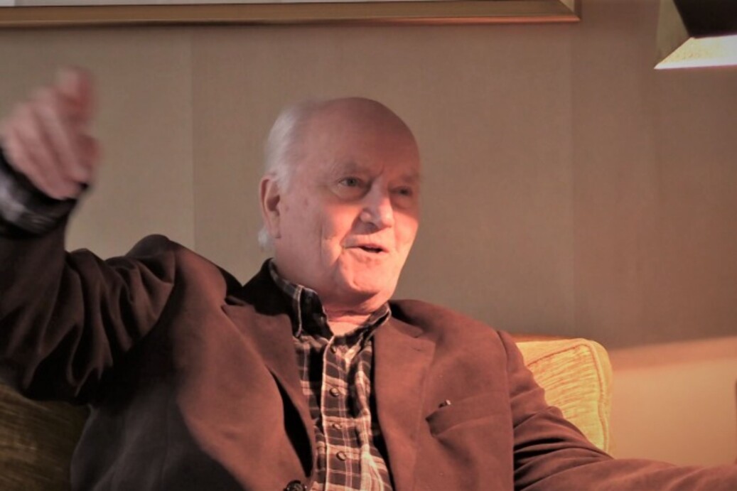 Fra NSOs intervju med Thorvald Stoltenberg 12. oktober 2016. Foto: NSO Fra NSOs intervju med Thorvald Stoltenberg 12. oktober 2016. Foto: NSO