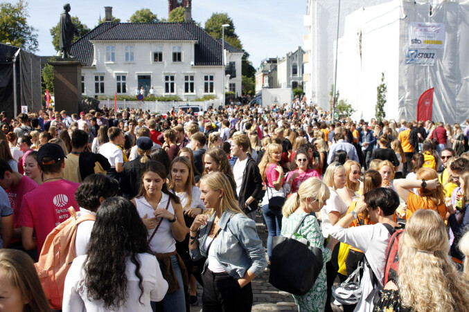 Studiestart ved Universitetet i Bergen. Foto: UiB Studiestart ved Universitetet i Bergen. Foto: UiB