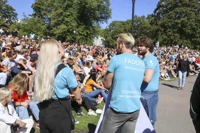 Studiestart for 3000 på Høyskolen Kristiania. Studiestart for 3000 på Høyskolen Kristiania.