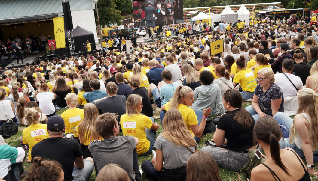 Velkomstseremonien på osloMet, august 2018. Foto: Ketil Blom Haugstulen Velkomstseremonien på osloMet, august 2018. Foto: Ketil Blom Haugstulen